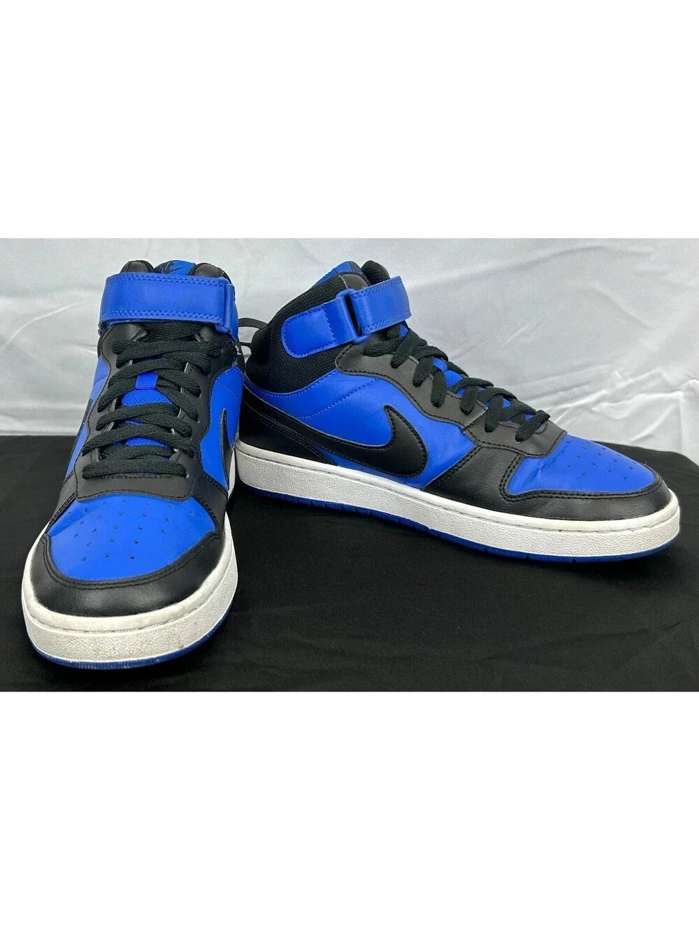 Nike Court Vision Mid Next Nature CD7782-404 Youth Size 7Y Blue Black Shoes